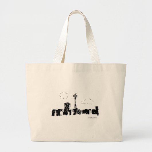 Seattle Grote Tote Bag (Voorkant)
