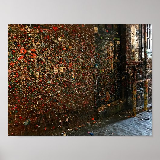 Seattle Gum Wall #1 Poster (Voorkant)