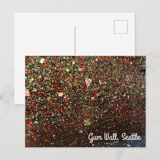 Seattle Gum Wall #3 Briefkaart (Voorkant / Achterkant)