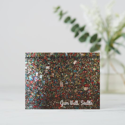 Seattle Gum Wall #4 Briefkaart (Staand voorkant)