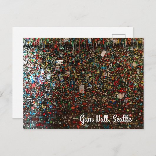 Seattle Gum Wall #4 Briefkaart (Voorkant / Achterkant)
