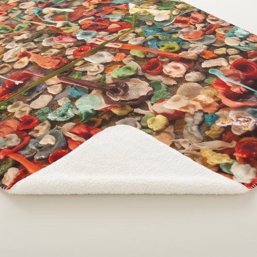 Seattle Gum Wall Sherpa Deken (3/4)