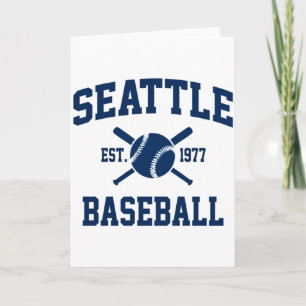 Seattle honkbal atletiek vintage sportteam fan  kaart