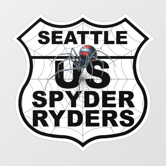 Seattle-hoofdstuk - Decal-hoofdstuklogo Raamsticker (Vel)