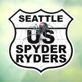 Seattle-hoofdstuk - Decal-hoofdstuklogo Raamsticker (Vel 3)