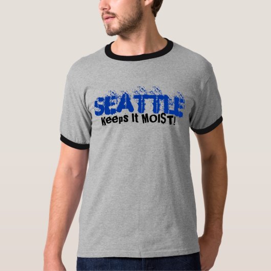 Seattle houdt het vochtig t-shirt (Voorkant)