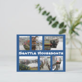 Seattle Houseboten Collage Briefkaart (Staand voorkant)
