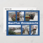 Seattle Houseboten Collage Briefkaart (Voorkant / Achterkant)