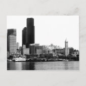 Seattle in B&W Briefkaart (Voorkant)