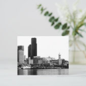Seattle in B&W Briefkaart (Staand voorkant)