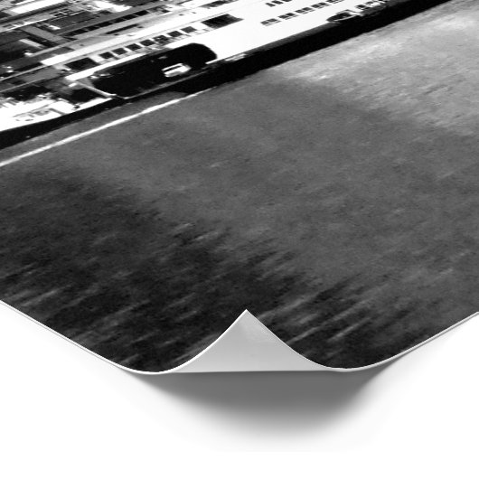 Seattle in B&W Poster (Hoek)