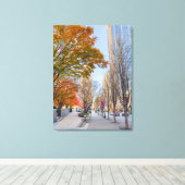 Seattle in de herfst canvas afdruk (Insitu (Houten vloer))
