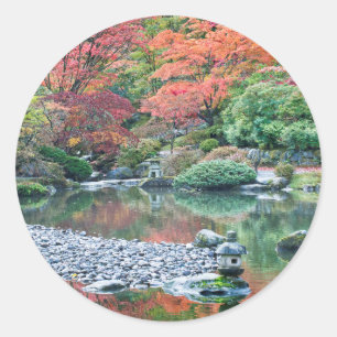 Seattle, Japanse tuin Arboretum Ronde Sticker