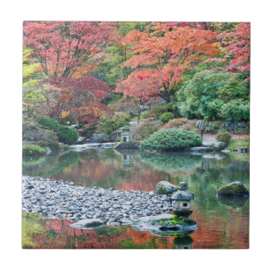 Seattle, Japanse tuin van het Arboretum Tegeltje