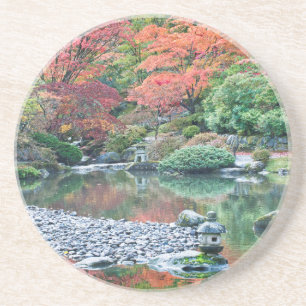 Seattle, Japanse tuin van het Arboretum Zandsteen Onderzetter