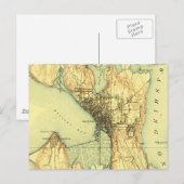 Seattle  kaart reizen (Voorkant / Achterkant)