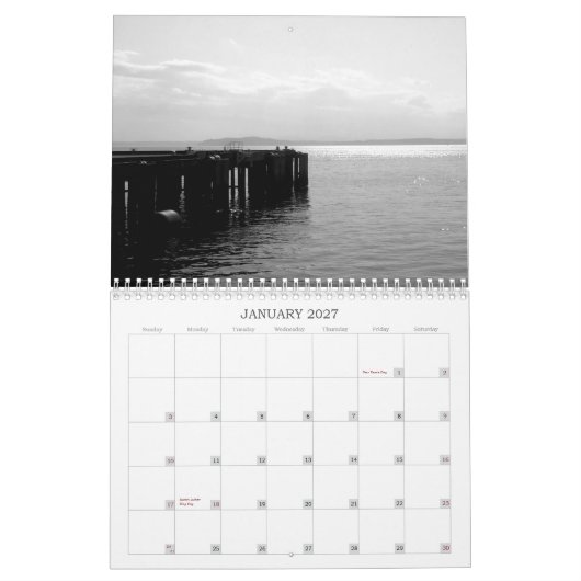 Seattle Kalender (Jan 2027)
