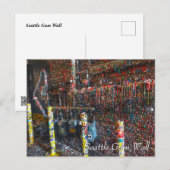Seattle kauwgommuur briefkaart (Voorkant / Achterkant)