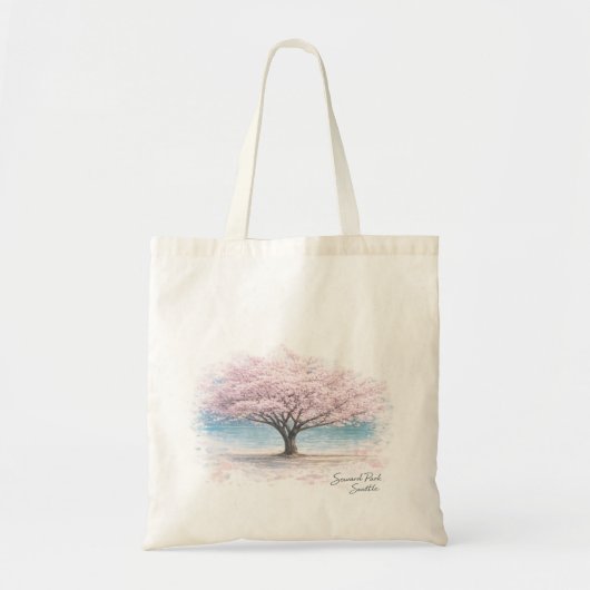 Seattle Kersenbloesem Boodschappentas Tote Bag (Voorkant)