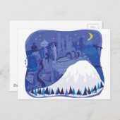 Seattle Landscape met Mount Rainier Briefkaart (Voorkant / Achterkant)