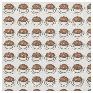 Seattle Latte Art Ceramic Coffee Shop Cuppa Stof