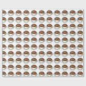 Seattle latte koffie cappuccino latte plat wit cadeaupapier (Vlak)