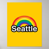 SEATTLE LGBT PRIDE RAINBOW POSTER (Voorkant)