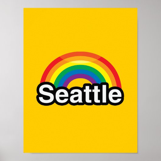 SEATTLE LGBT PRIDE RAINBOW POSTER (Voorkant)