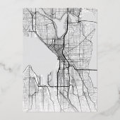 Seattle Liefdeszoeker | Huwelijk "Save the Date" Folie Uitnodiging (Achterkant)