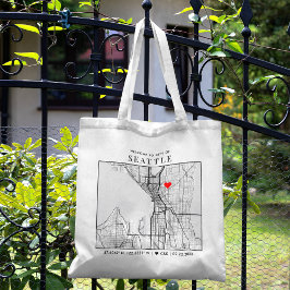 Seattle Love Locator | Weddenschap Tote Bag