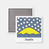 SEATTLE MAGNEET (Voorkant / Achterkant)