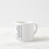 Seattle Map Espresso Kop (Voorkant rechts)