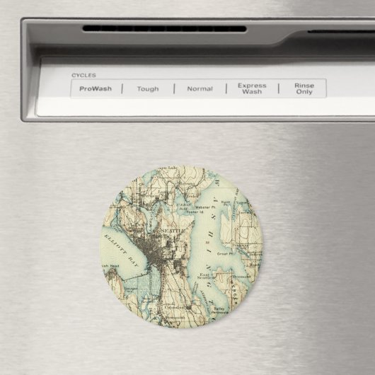  Seattle Map Magneet (Insitu (Vaatwasser))