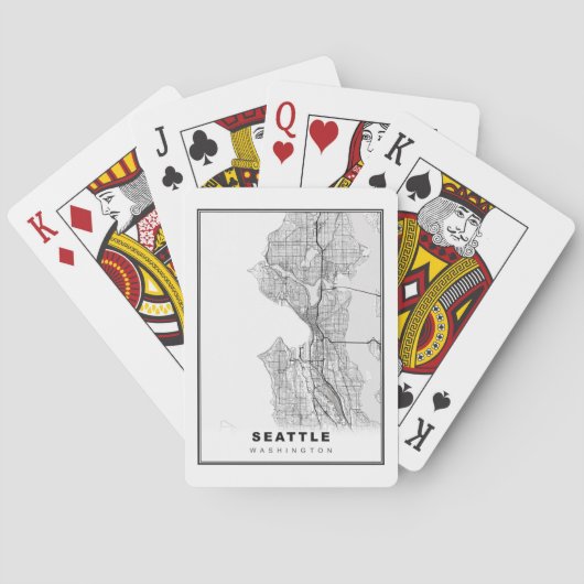 Seattle Map Pokerkaarten (Achterkant)