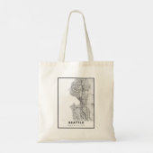 Seattle Map Tote Bag (Achterkant)