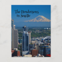 Seattle met foto's op de berg Rainier
