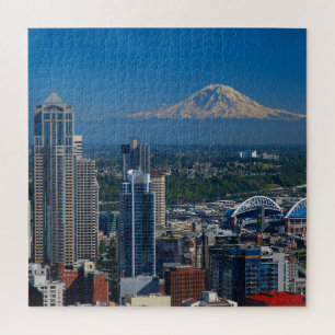 Seattle met foto's op de berg Rainier Legpuzzel