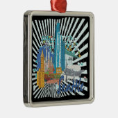 Seattle Metalen Ornament (Rechts)