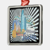 Seattle Metalen Ornament (Links)