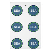 Seattle Mini-klembord Mini Klembord (Achterkant)