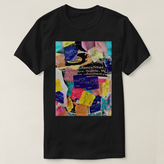 Seattle MoPop Museum Collage Classic T-Shirt (Design voorkant)