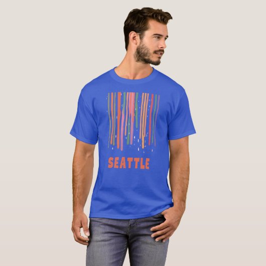 Seattle motregen t-shirt (Voorkant volledig)
