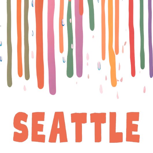 Seattle motregen t-shirt