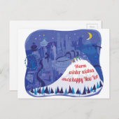 Seattle, Mount Rainier Kerstkaart Feestdagenkaart (Voorkant / Achterkant)