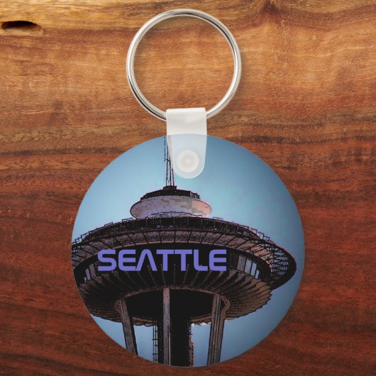 Seattle (Needle) Sleutelhanger - Gepersonaliseerd (Voorkant)