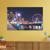 Seattle Nighttime Canvas Afdruk (Insitu (Woonkamer))