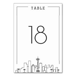 Seattle, Ohio Wedding | Tabelnummer Kaart