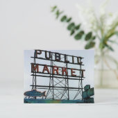 Seattle Open Fish Market Briefkaart (Staand voorkant)