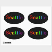 Seattle Ovale Sticker (Vel)
