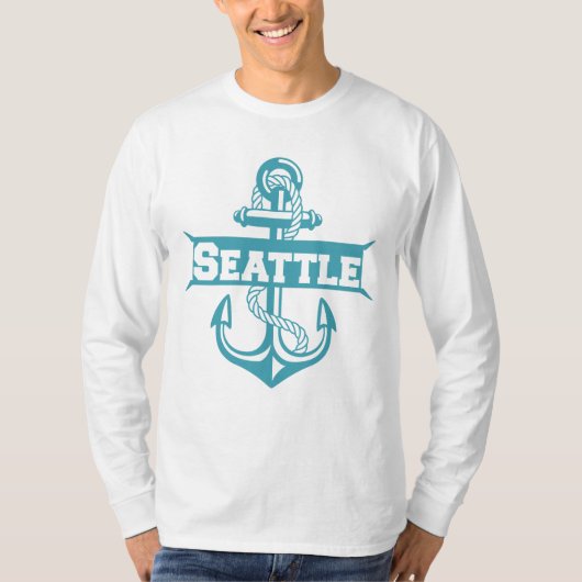 Seattle Pacific Northwest Anchor T-shirt (Voorkant)